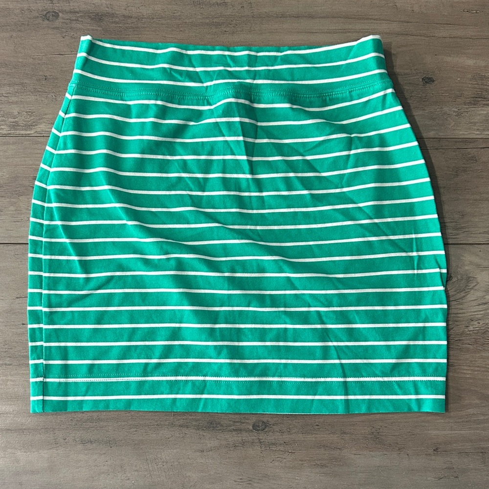 VS Green Striped Women's Skirt